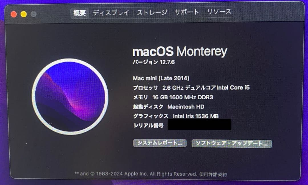 【送込・匿名】Mac mini (Late 2014) i5/16GB/1TB