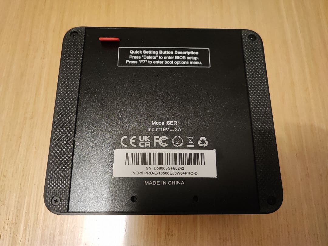 【ジャンク品】Beelink SER Series Mini PC