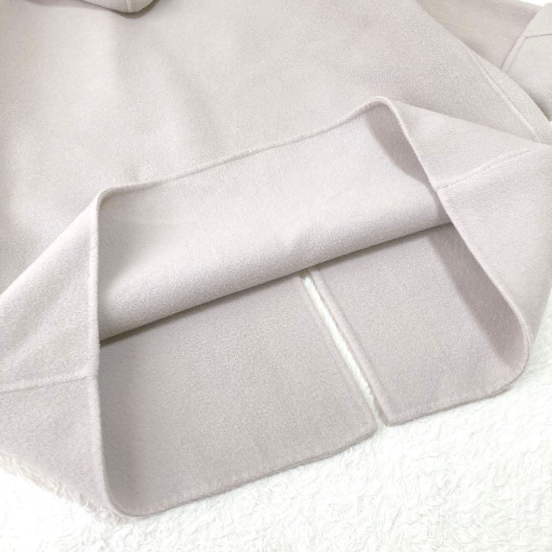 ✨極美品✨スピックアンドスパン★ダブルモッサリバーフーディーコート カシミヤ
