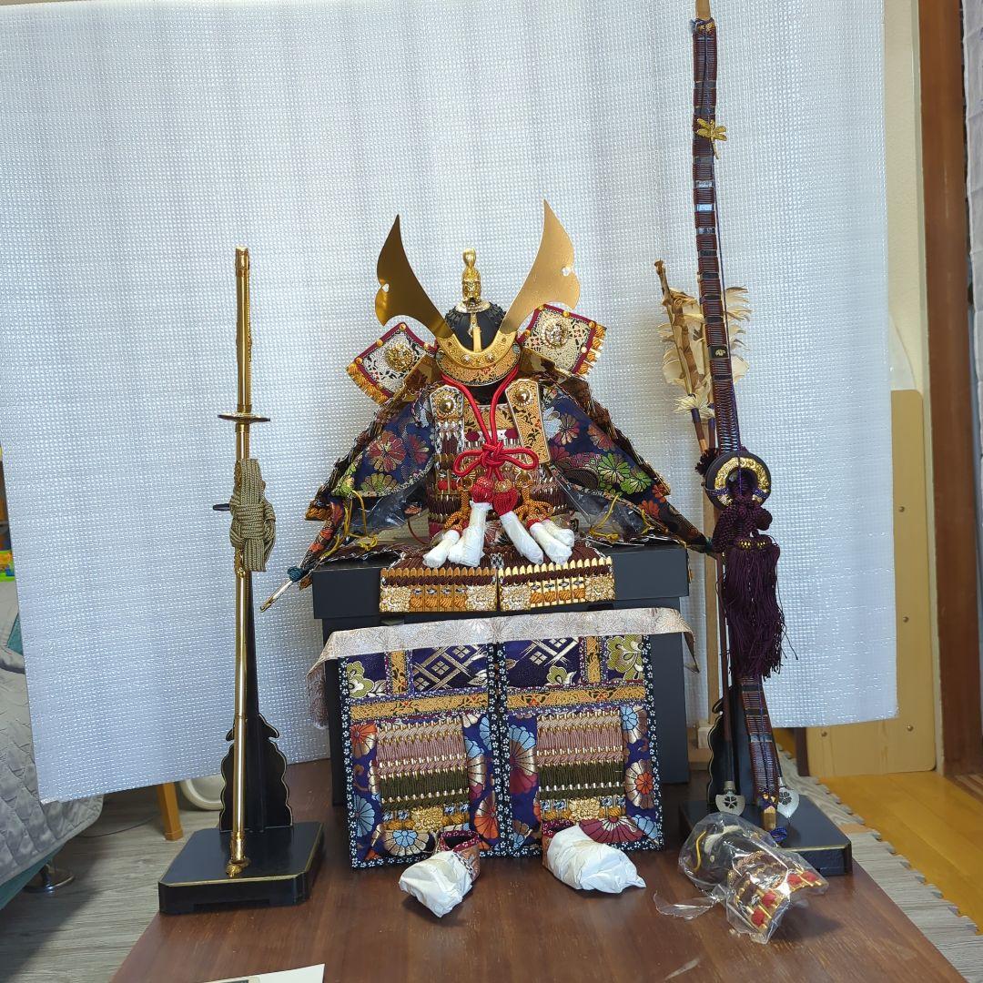 鎧兜五月人形　　弓矢　　日本刀