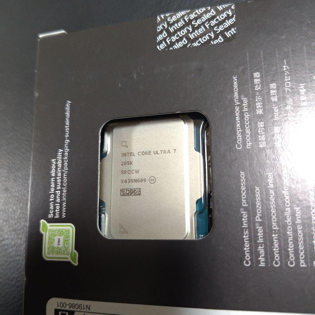 J*m様 Intel Core Ultra 7 265K LGA1851