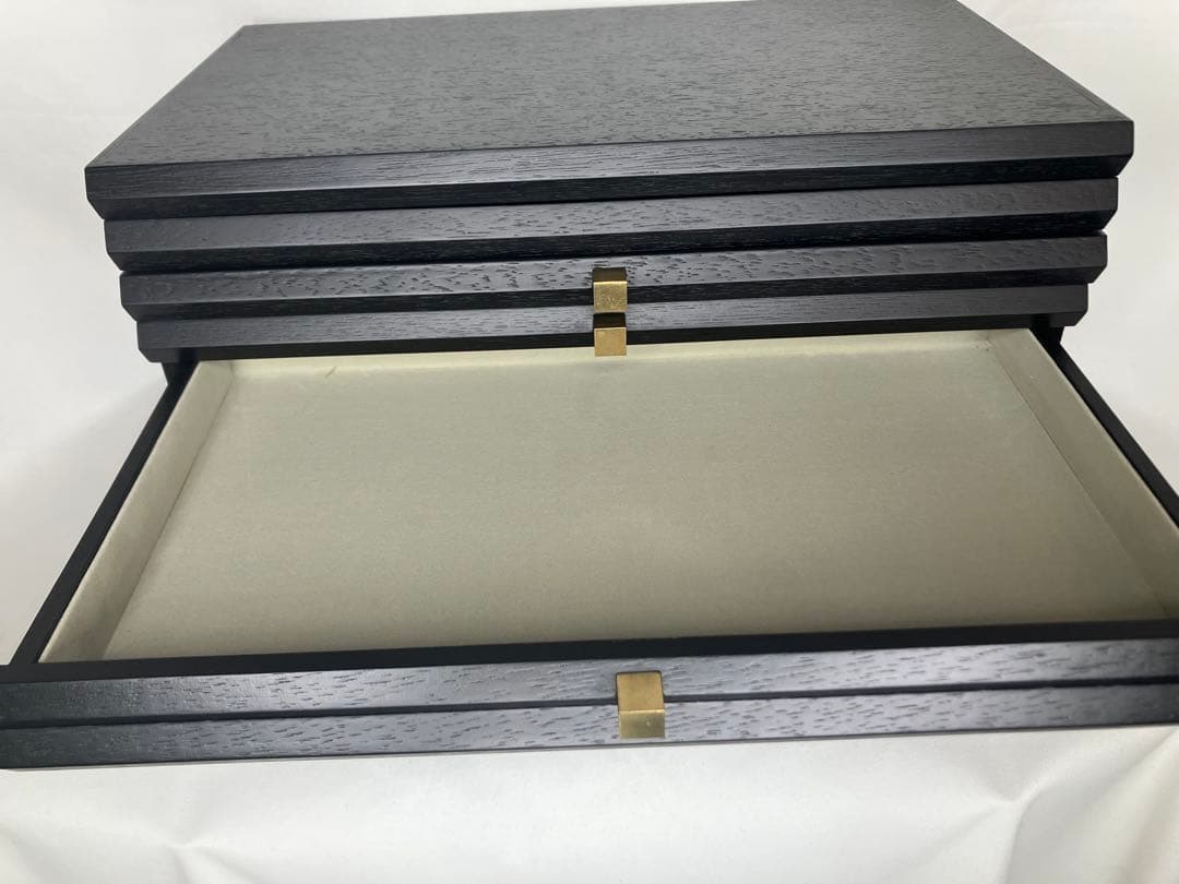 木製 ブラック アクセサリーケース