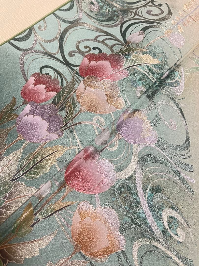 訪問着フルセット　金銀彩　螺鈿　高級　正絹　結婚式