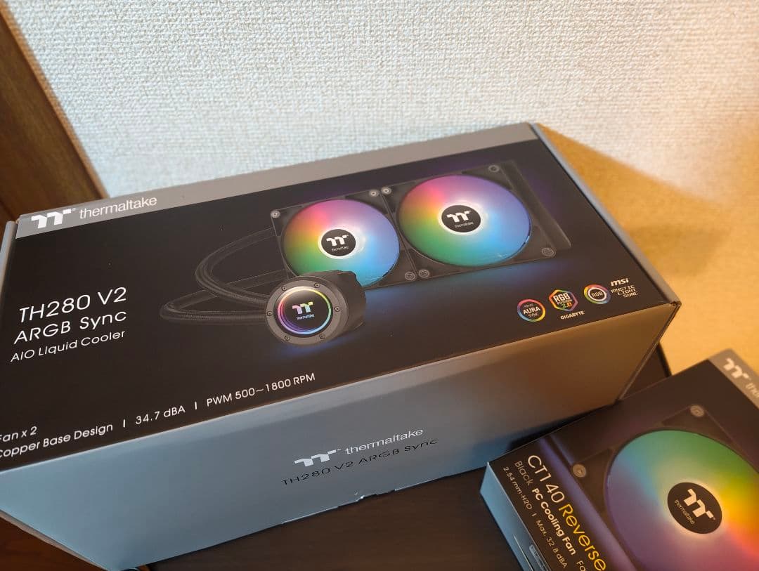 TH280 V2 ARGB Sync AIO リバースファンセット