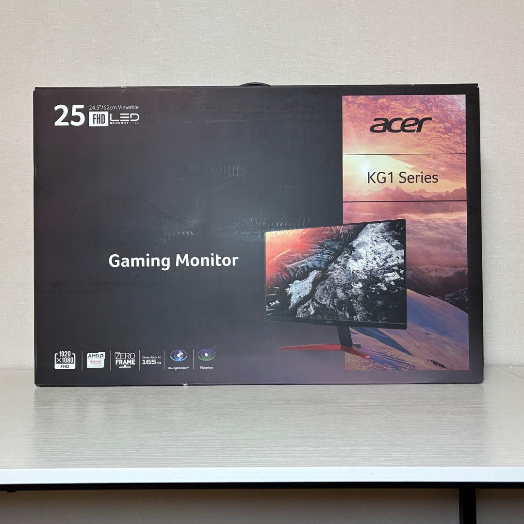 Acer FHD 165Hz 24.5インチ ゲーミングモニター