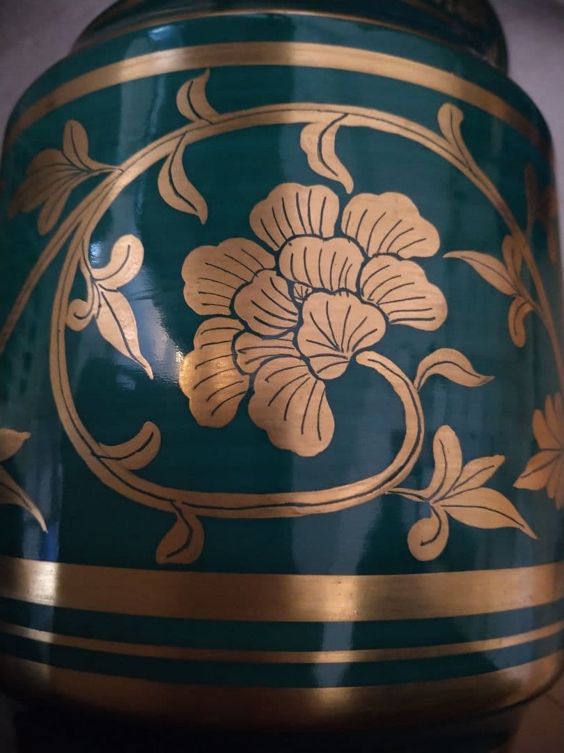 茶道具 青金様手草花文 水指 久寶造 久宝造 久世久宝