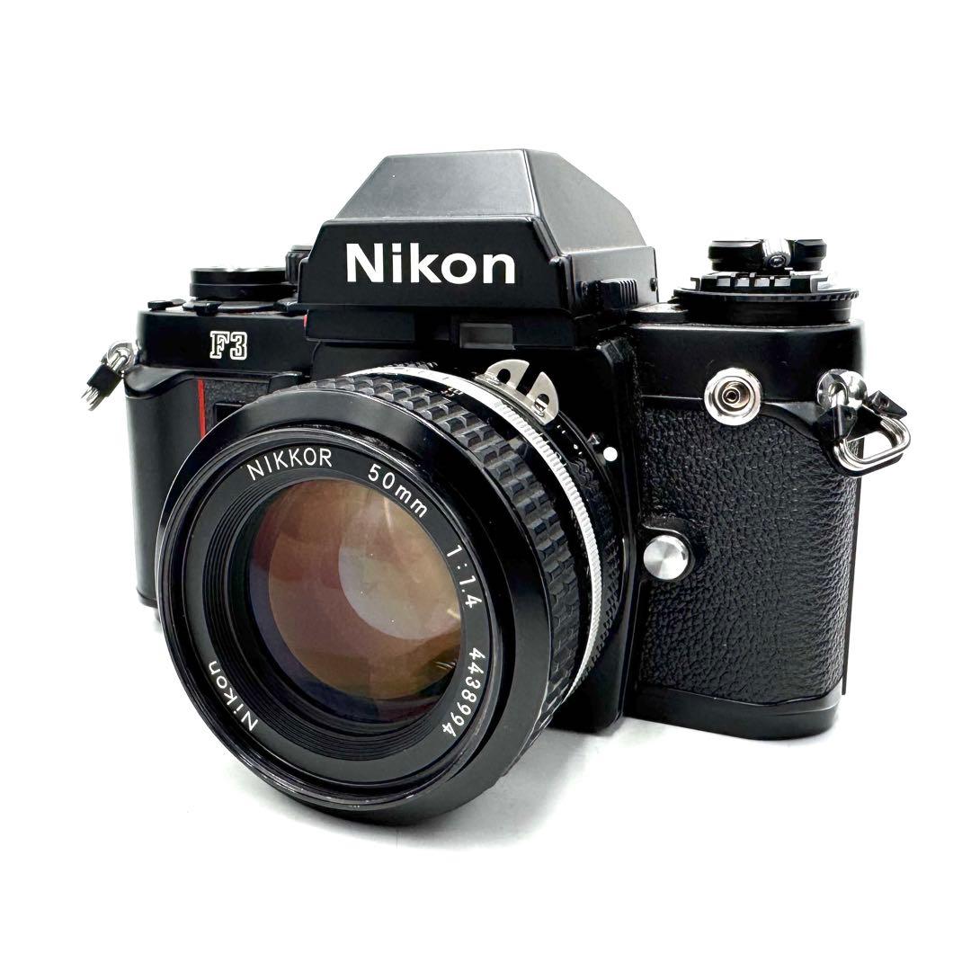 美品 Nikon F3 単焦点レンズ付き 50mm フィルムカメラ