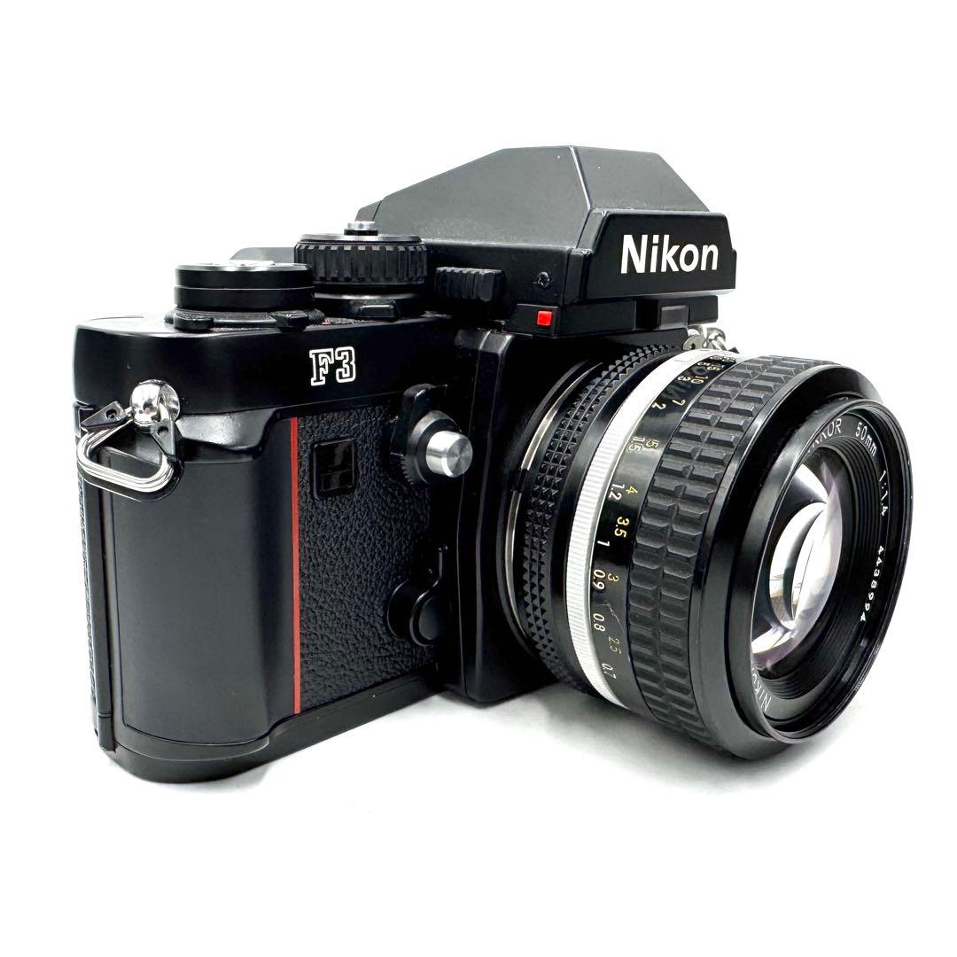 美品 Nikon F3 単焦点レンズ付き 50mm フィルムカメラ