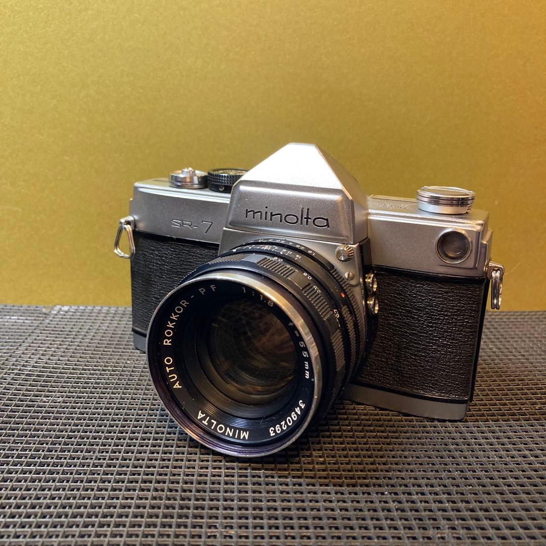 カメラ　フィルム　ミノルタ SR-7 稼働品　f=55mm F1.8
