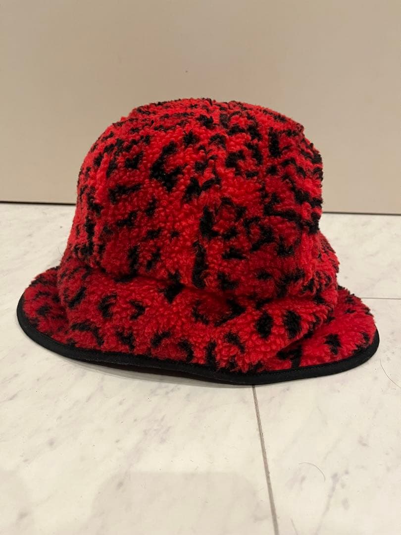 Supreme レオパード フリース イヤーフラップ FW17 タグ付
