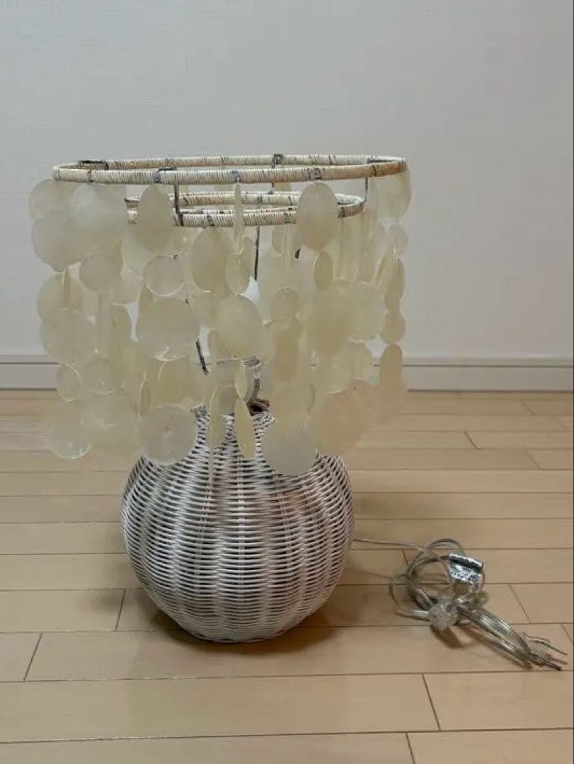 【最終値下げ】シェルランプ　間接照明 貝殻 ランプ