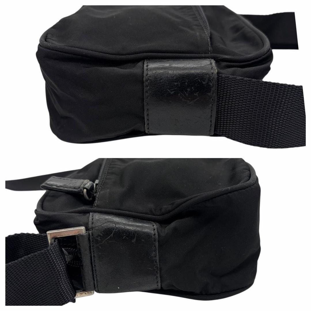 PRADA ナイロン カメラバッグ サコッシュ 三角ロゴ ブラック プラダ