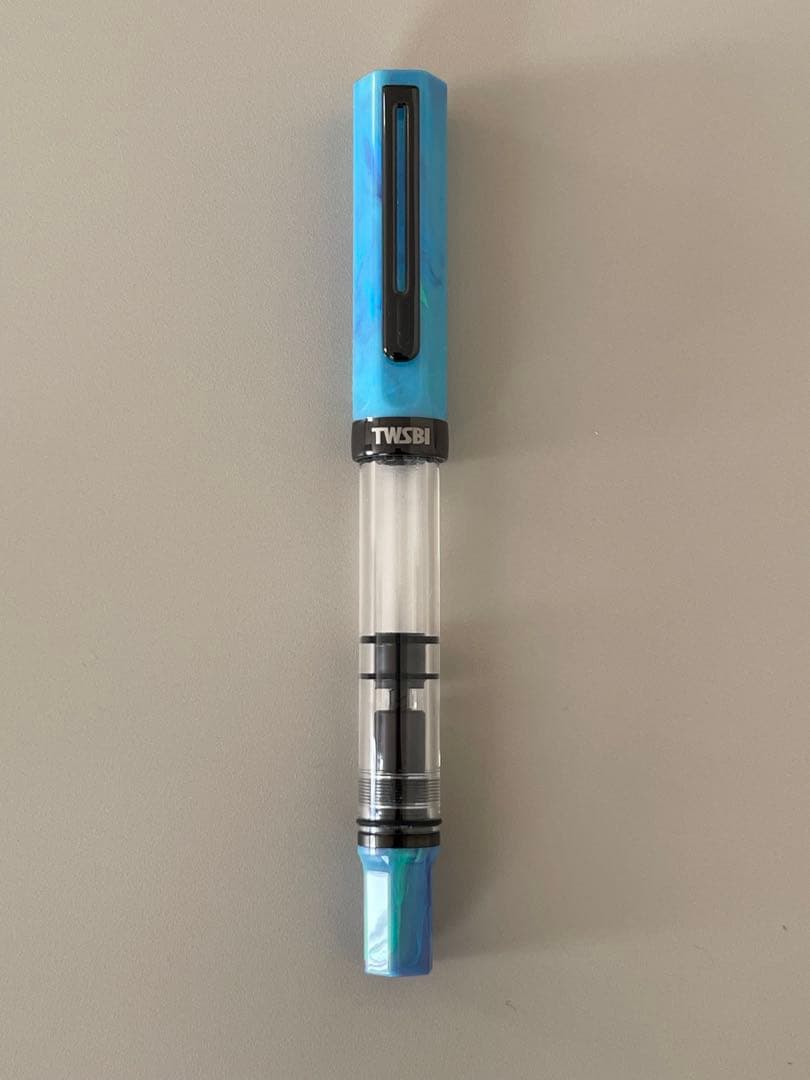 ［未使用］ツイスビー エコ 万年筆 コスモブルー B太字