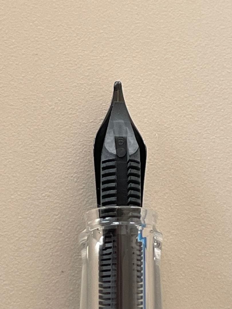 ［未使用］ツイスビー エコ 万年筆 コスモブルー B太字