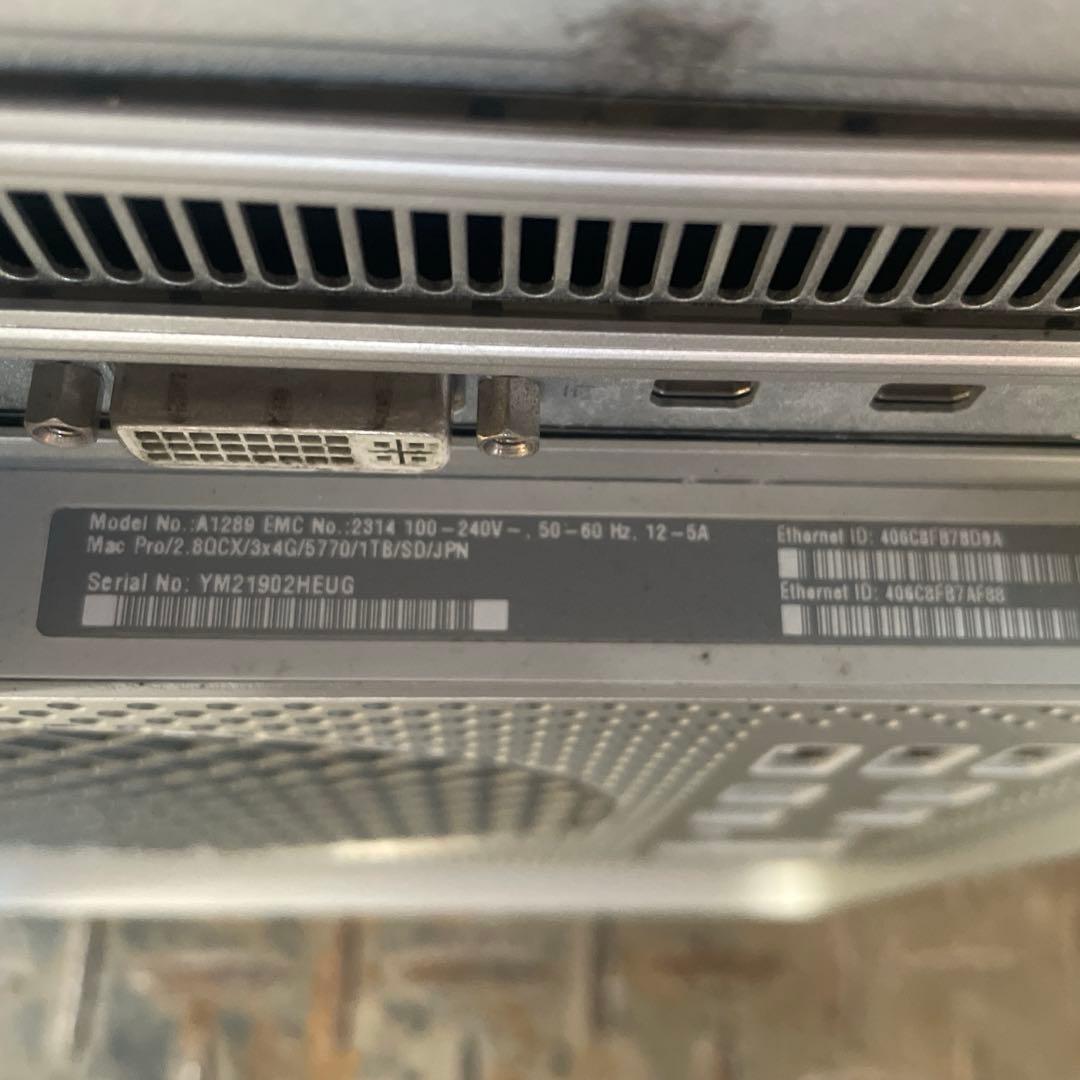 Mac Pro (Mid 2010)（モデル番号A1289）ジャンク品