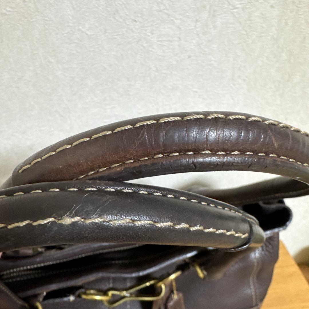 COACH コーチ　トート　ハンドバッグ キャリーオール レザー ブラウン　A4