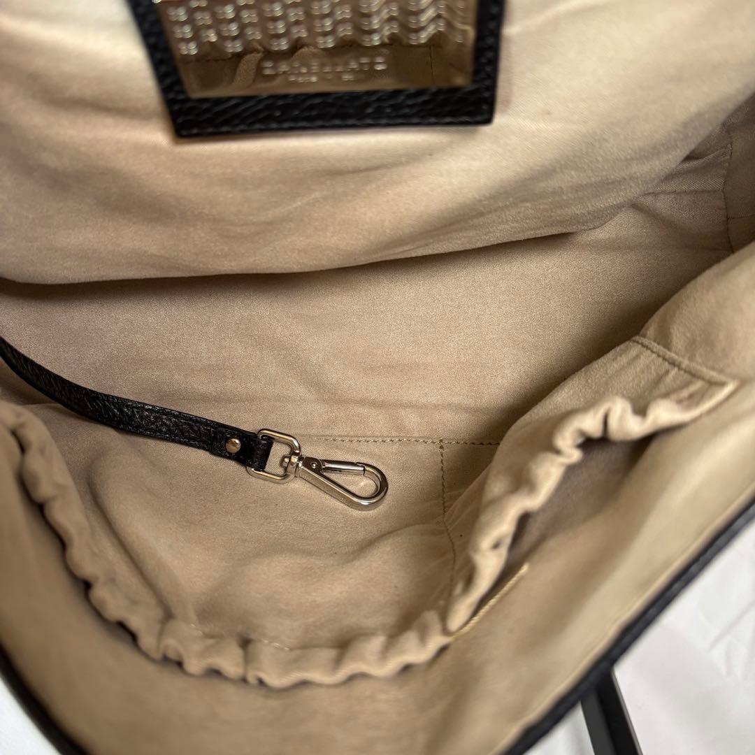 ザネラート ショルダーバッグ 2way 斜め掛け ポスティーナ レザー ブラック