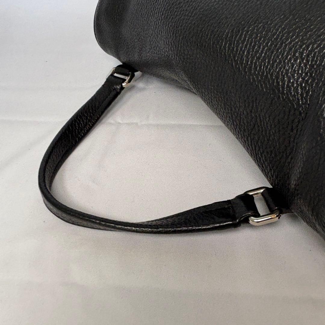 ザネラート ショルダーバッグ 2way 斜め掛け ポスティーナ レザー ブラック