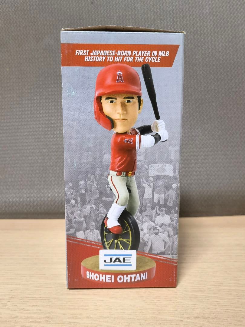 【新品未使用】大谷翔平 ボブルヘッド サイクルヒット達成　記念 ①