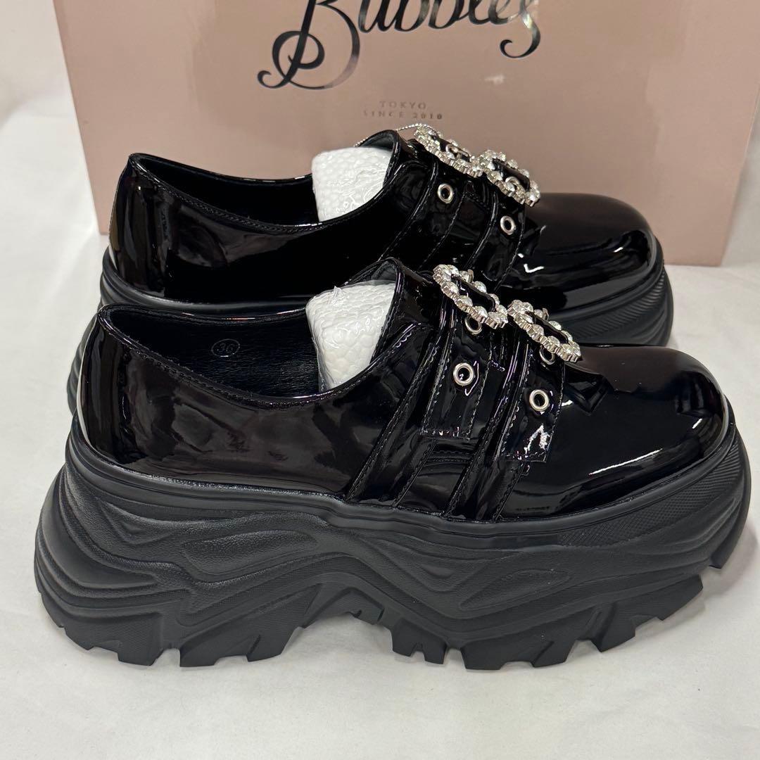 BUBBLES ダブルバックルプラットシューズ　サイズ36