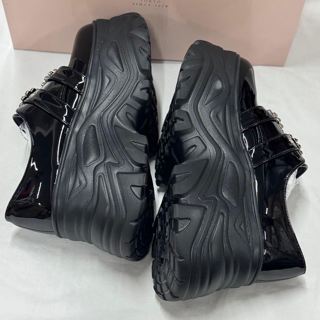 BUBBLES ダブルバックルプラットシューズ　サイズ36