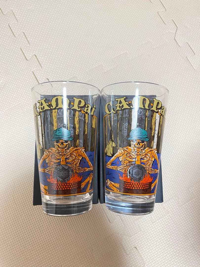 オリジナルパイントグラス　-キャンプぁい- 480ml 2個セット