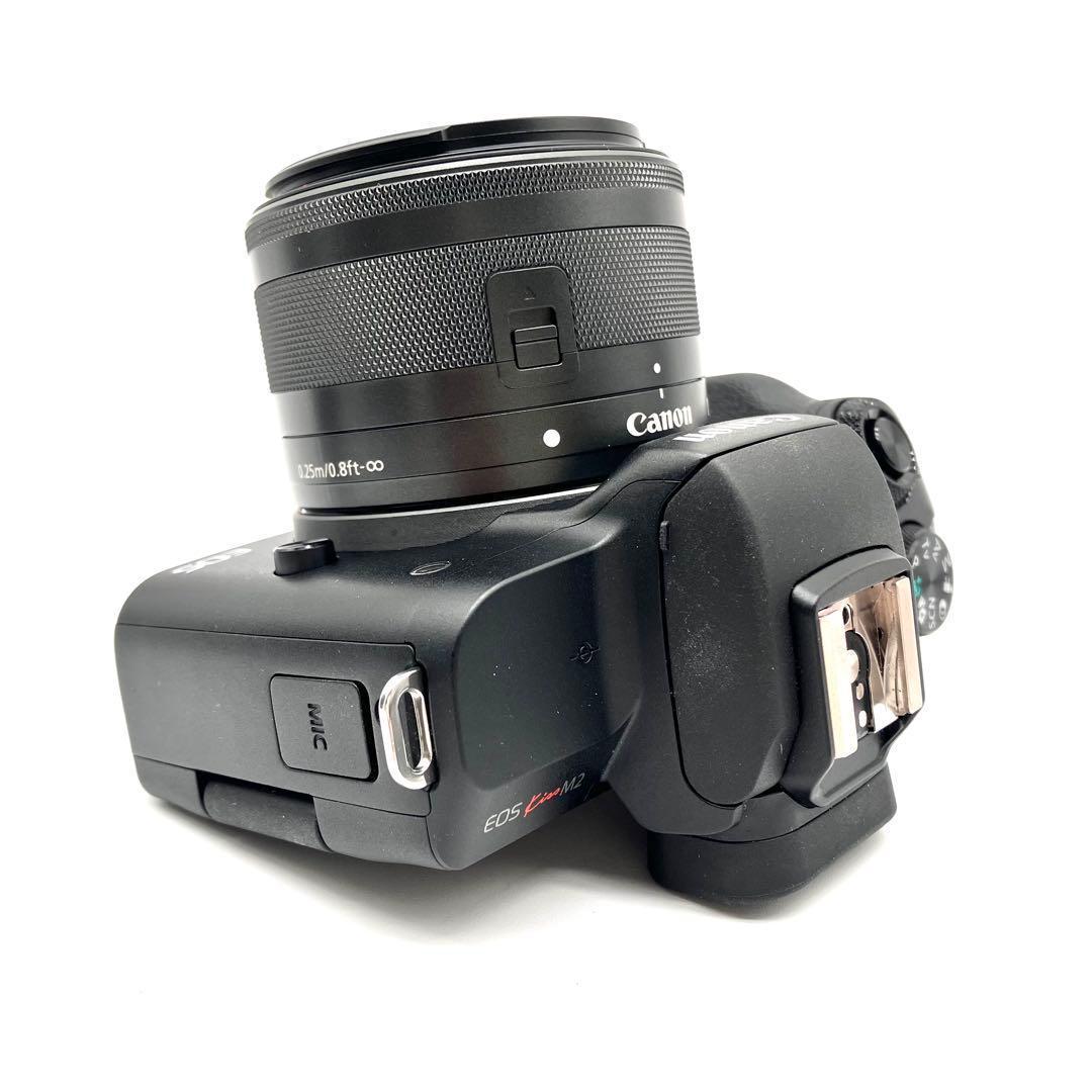 Wi-Fi対応♪ Canon EOS Kiss M2 ブラック 15-45mm