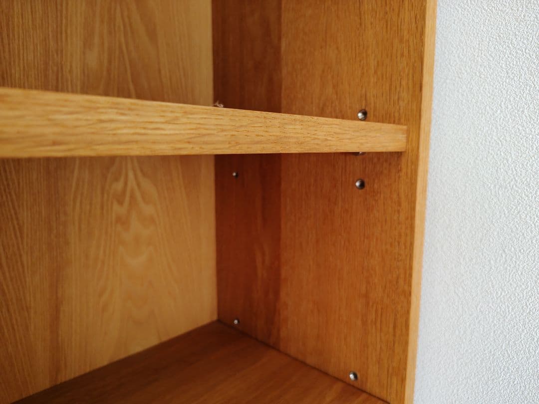 オーク材　無垢 　本棚　 飾り棚　棚