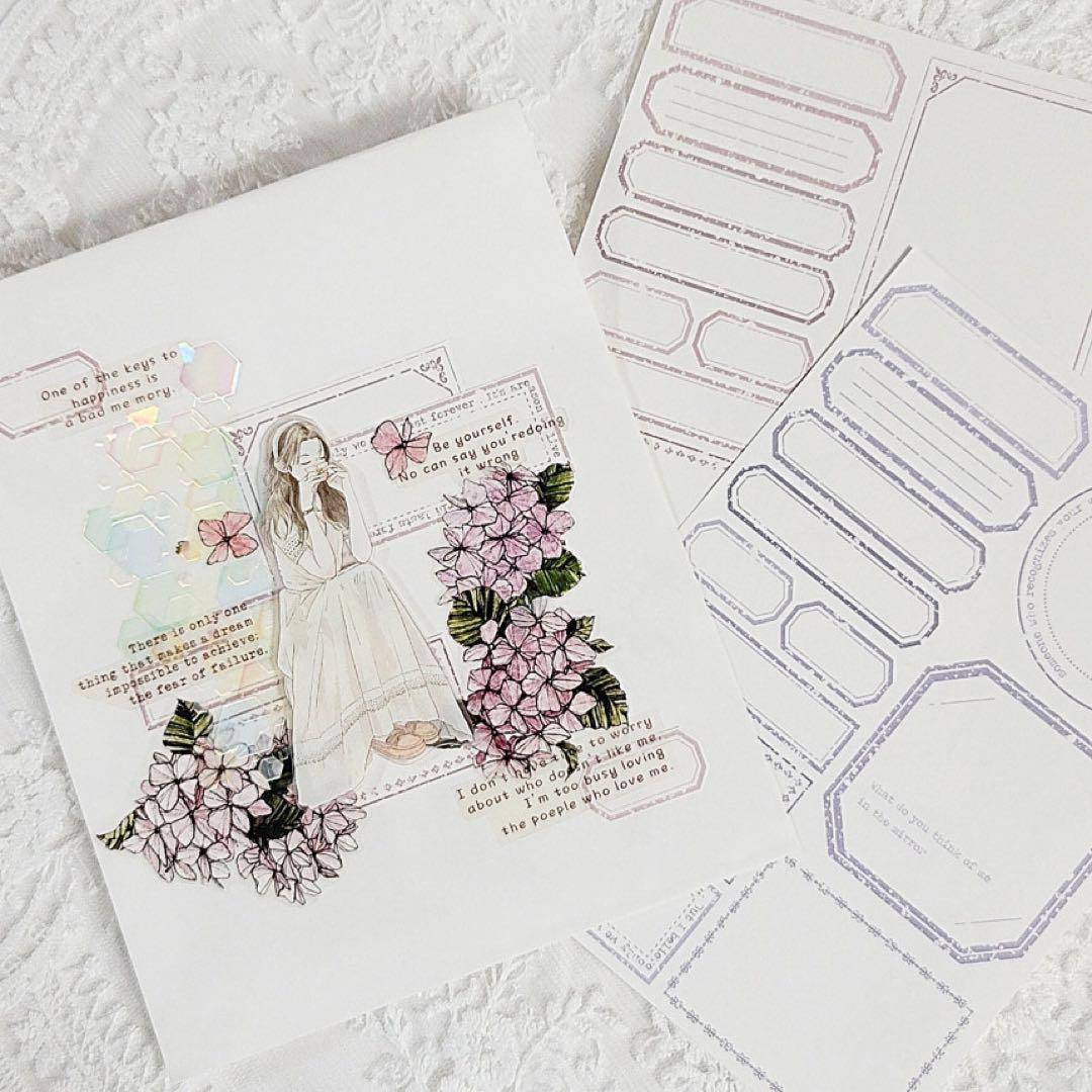 コラージュ素材　紙もの　素材紙　【1429】