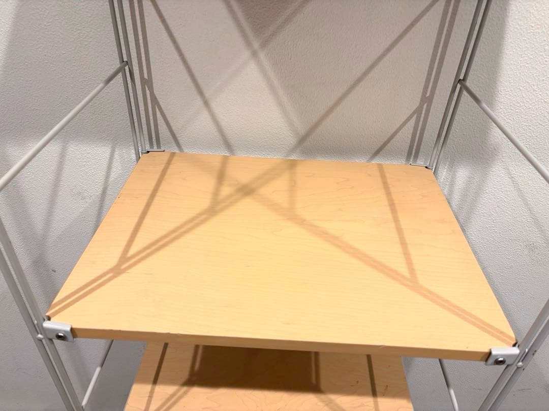 ⭐️美品⭐️無印良品⭐️スチールユニットシェルフ⭐️大⭐️木製棚⭐️帆立3本⭐️グレー