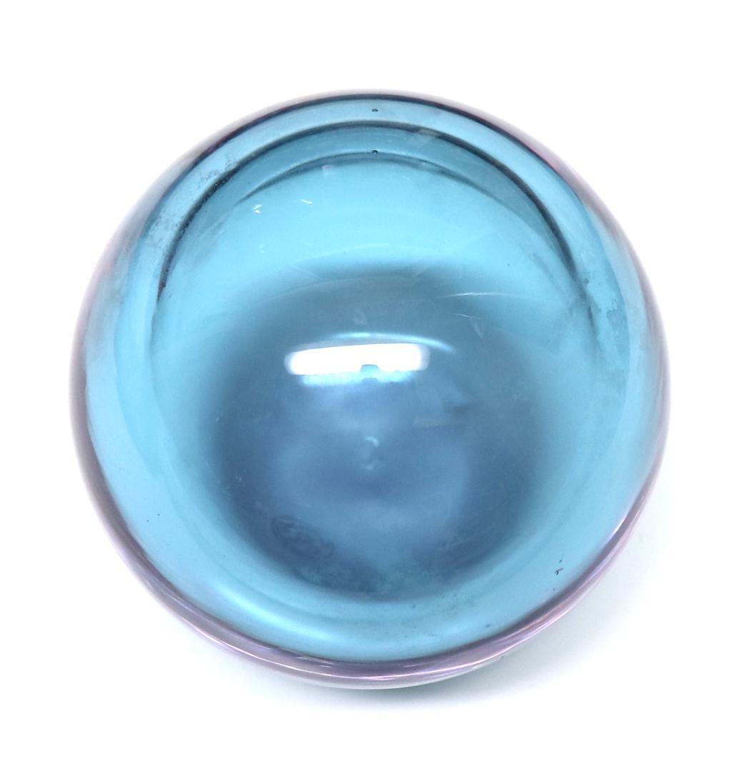 バカラ レアカラー 高級 水晶玉 シリウスボウル パープル クリスタルガラス 青