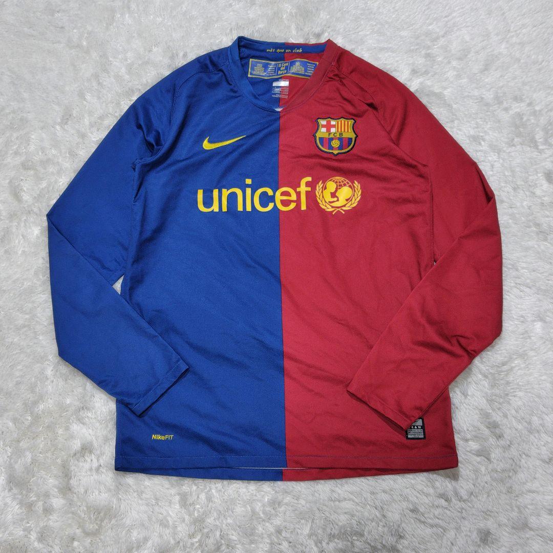 FCバルセロナ　08/09　長袖　ユニフォーム　　Ｓサイズ　NIKE