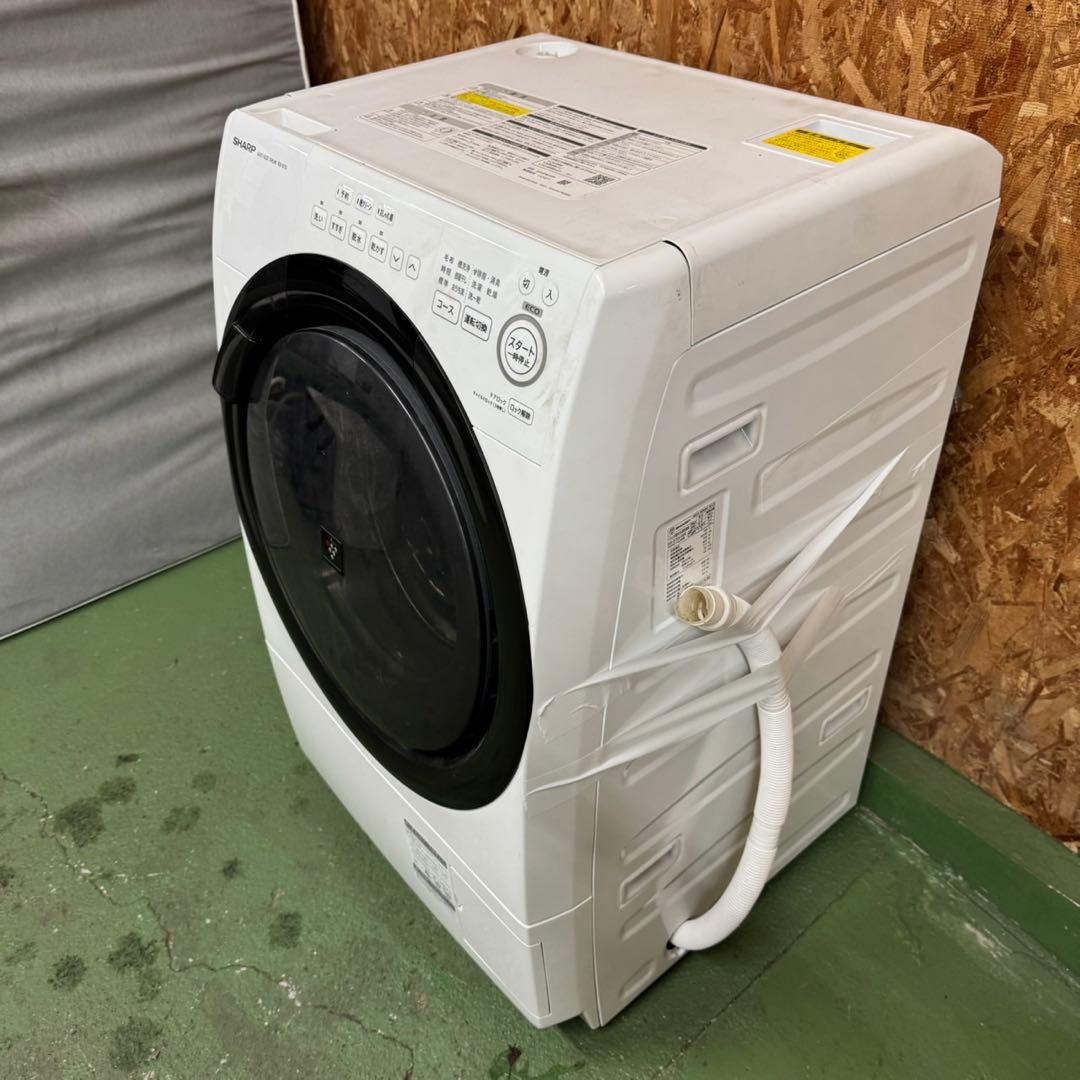 249 シャープドラム式洗濯機　乾燥付　7/3.5キロ　小型　一人暮らし　右開き