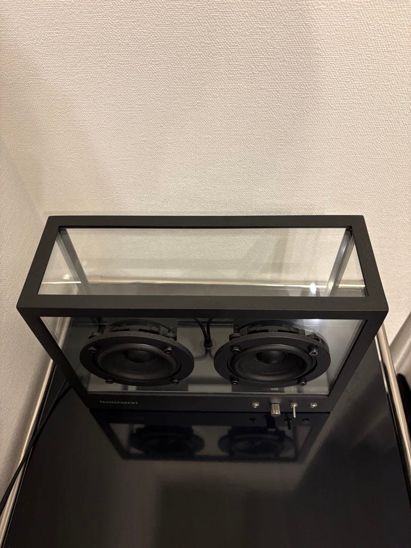transparent スピーカー　ミニ　ブラック