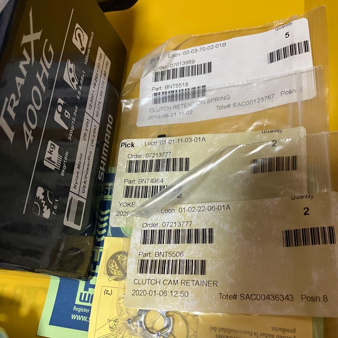 US SHIMANO TRANX400 HG カスタムハンドル/パーツ一式