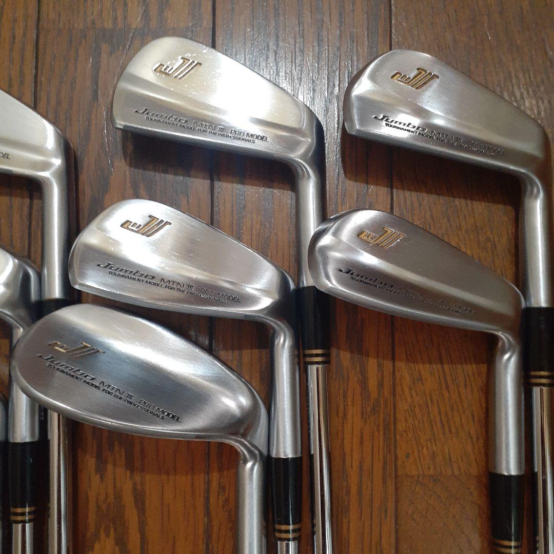 名器　尾崎将司 jumbo MTN Ⅲプロモデルアイアンセット 2鉄付き11本