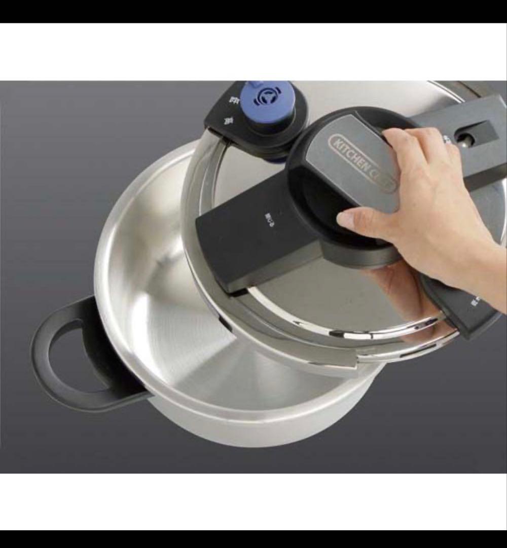 【新品未使用】アイリスオーヤマ KITCHEN CHEF かんたん開閉圧力鍋