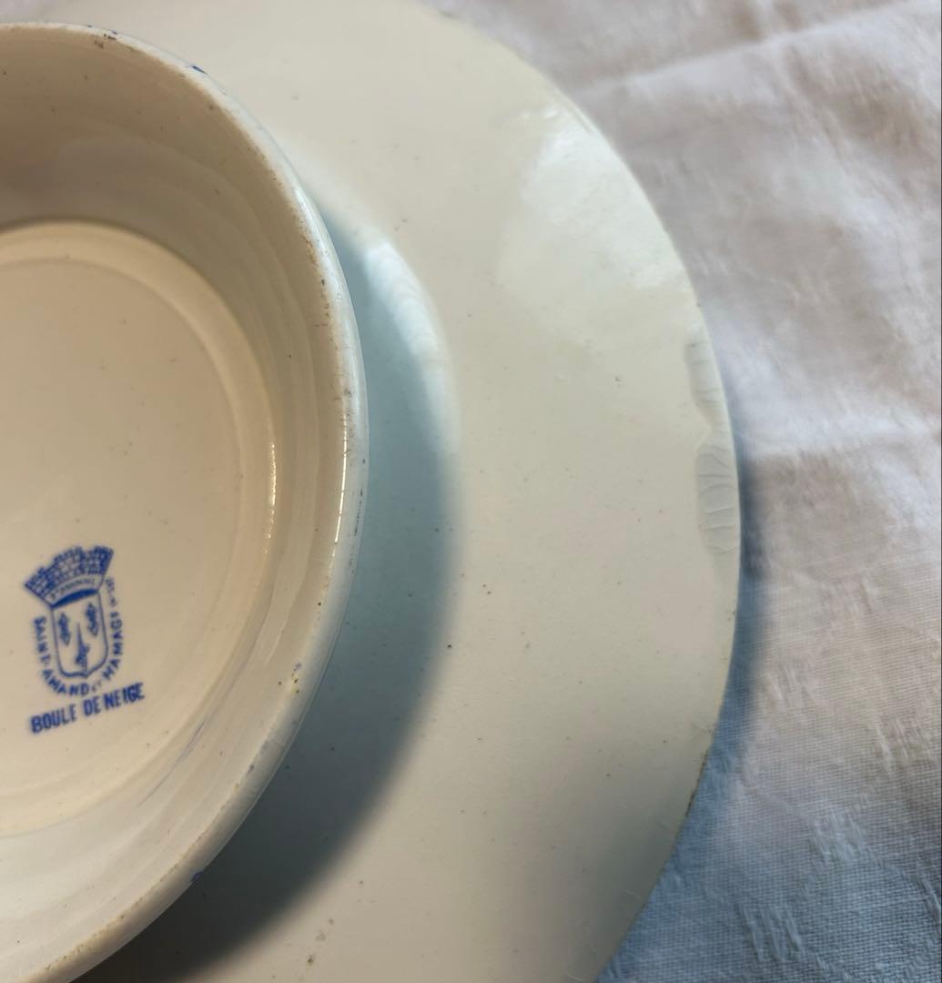 美品　サンタマン　ブールドネージュ　コンポティエ　紫陽花　フランスアンティーク