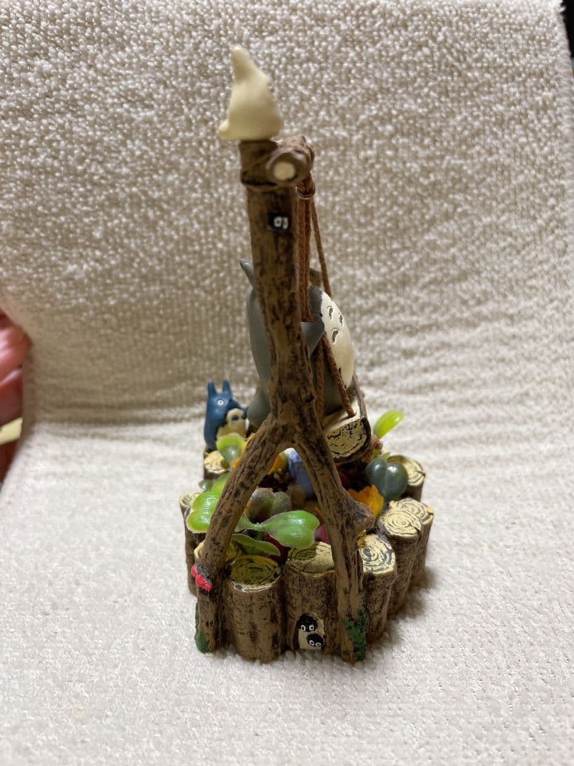 レア☆ となりのトトロ ジオラマ 雑木林の遊園地　丸太ブランコ