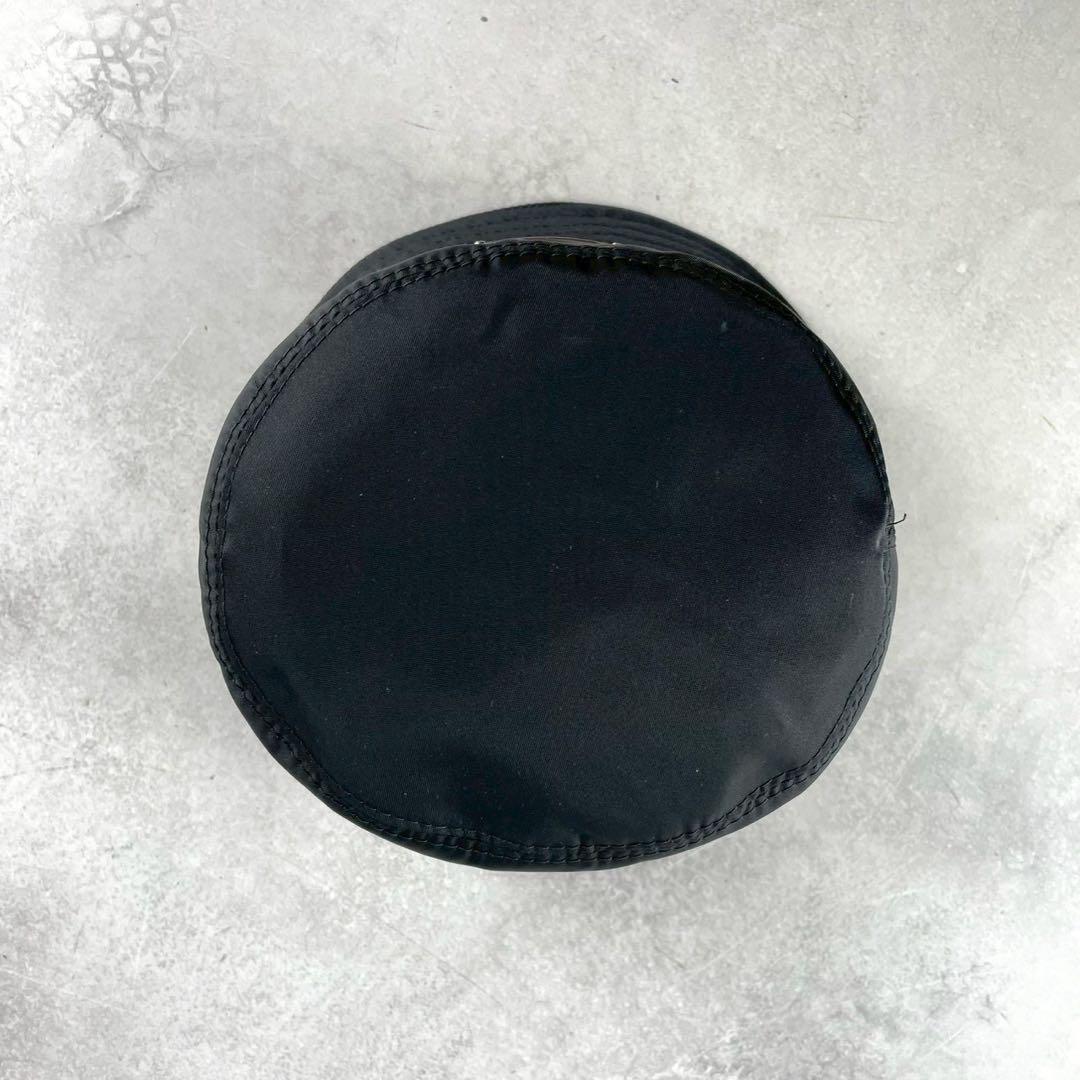 【極美品】PRADA 三角 トライアングル ロゴ バケットハット ブラック M