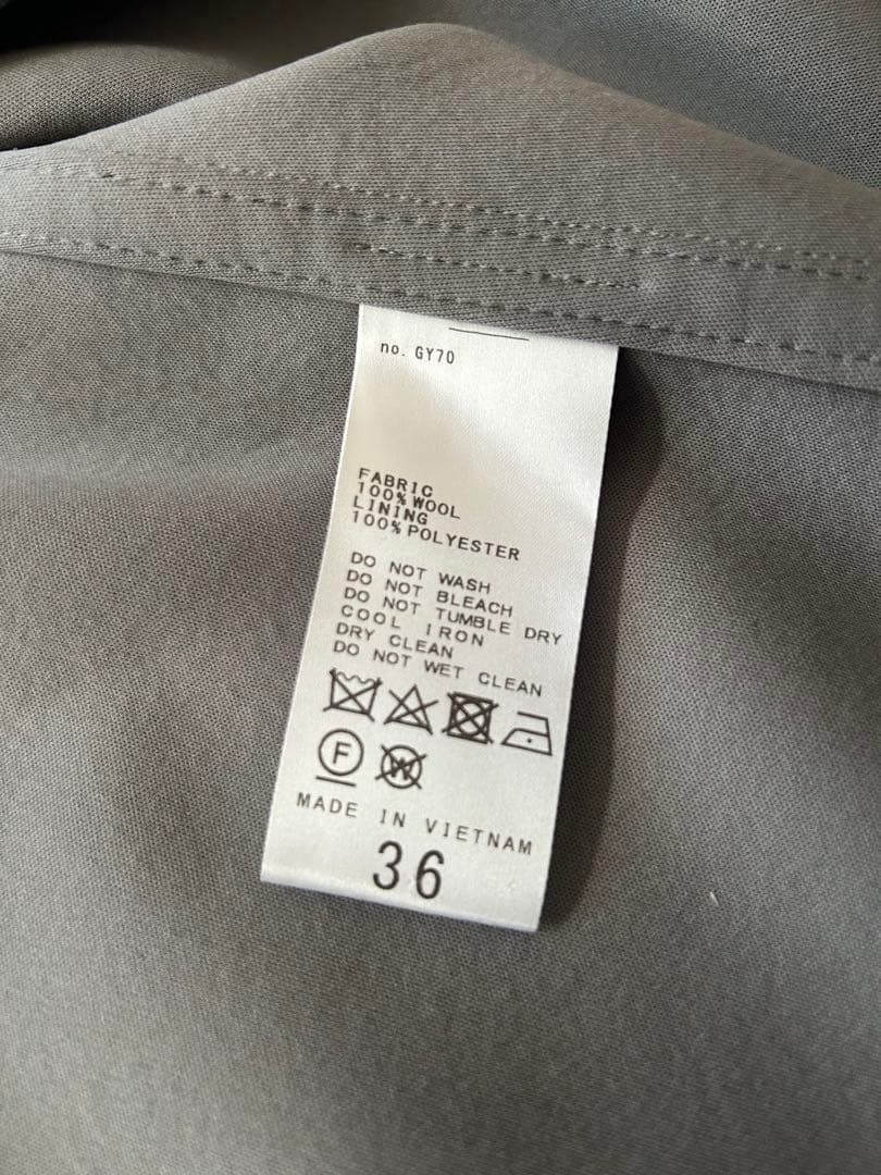 スピックアンドスパン⭐︎メルトン M-65 フィールドコート グレー サイズ36