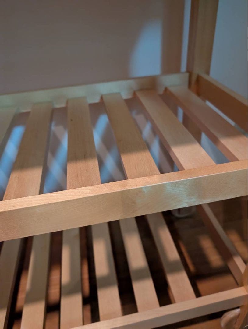 【送料込】IKEA フォルホイア キッチンワゴン 収納木製家具 動く棚 引き出し