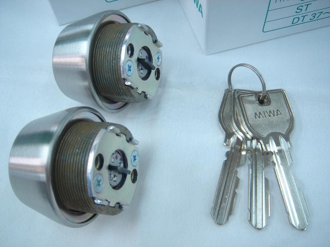 MIWA◆U9TE22.CYシリンダー(LSP)２個同一、１セット◆新品◆