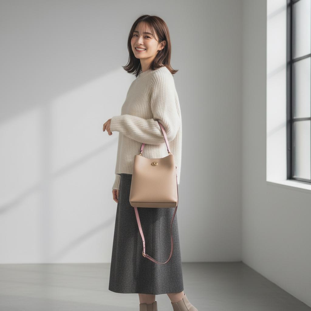 COACH 2WAY ショルダーバッグ　ハンドバッグ バーガンディ ピンク