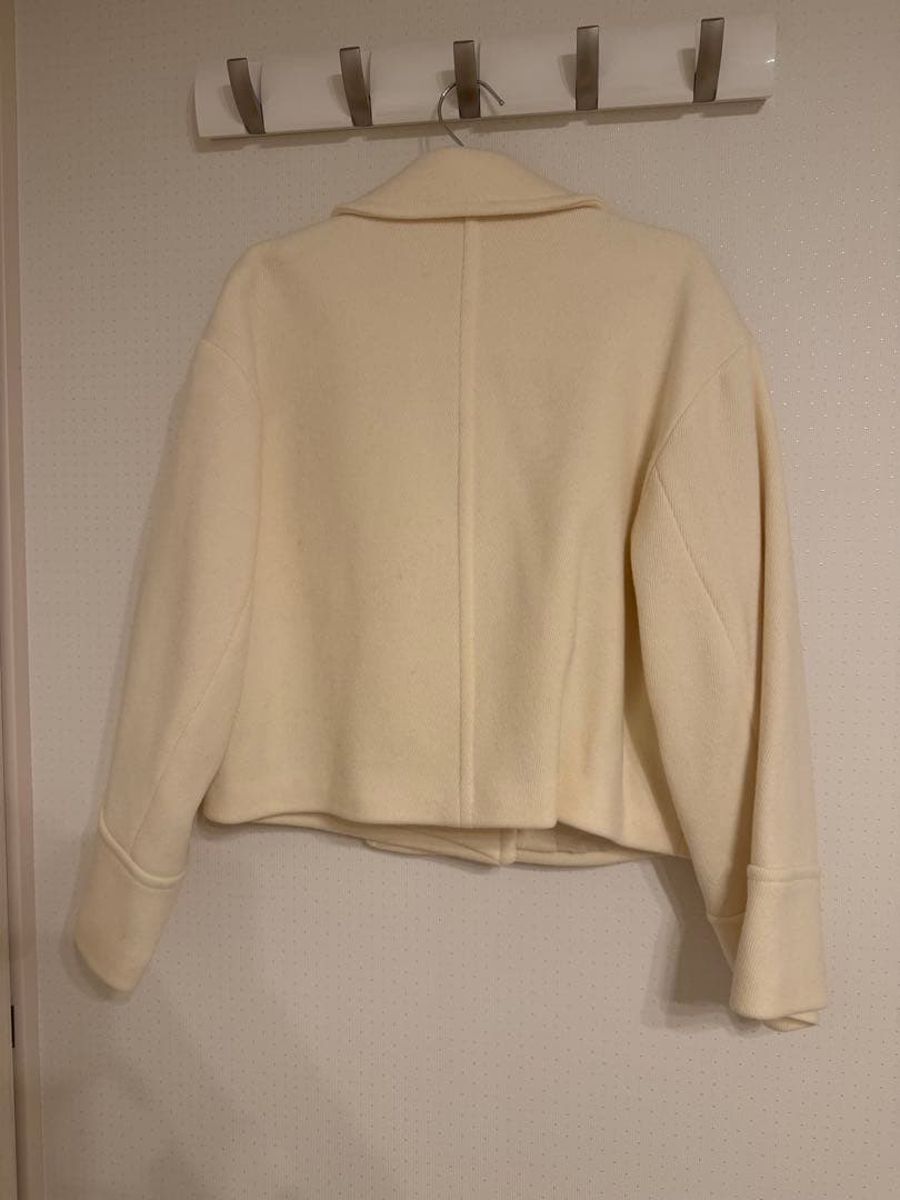 美品 FRAY I.D ウールカルゼショートコート