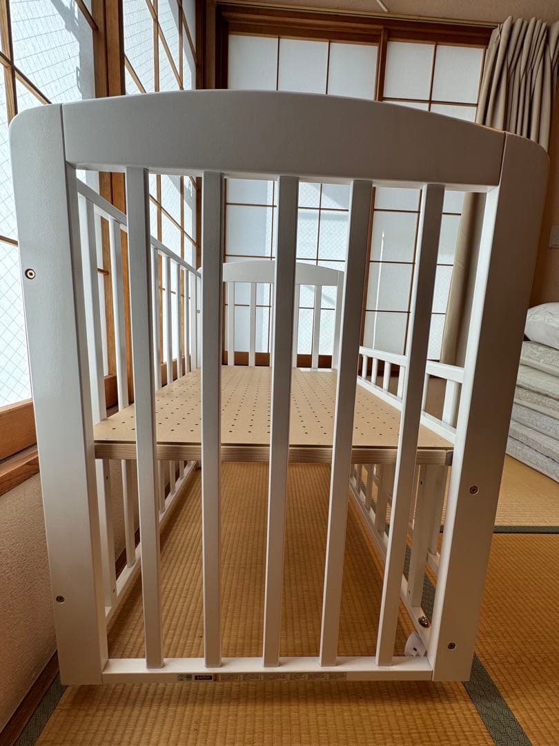 Katoji ベビーベッド　ミニサイズ　ホワイト