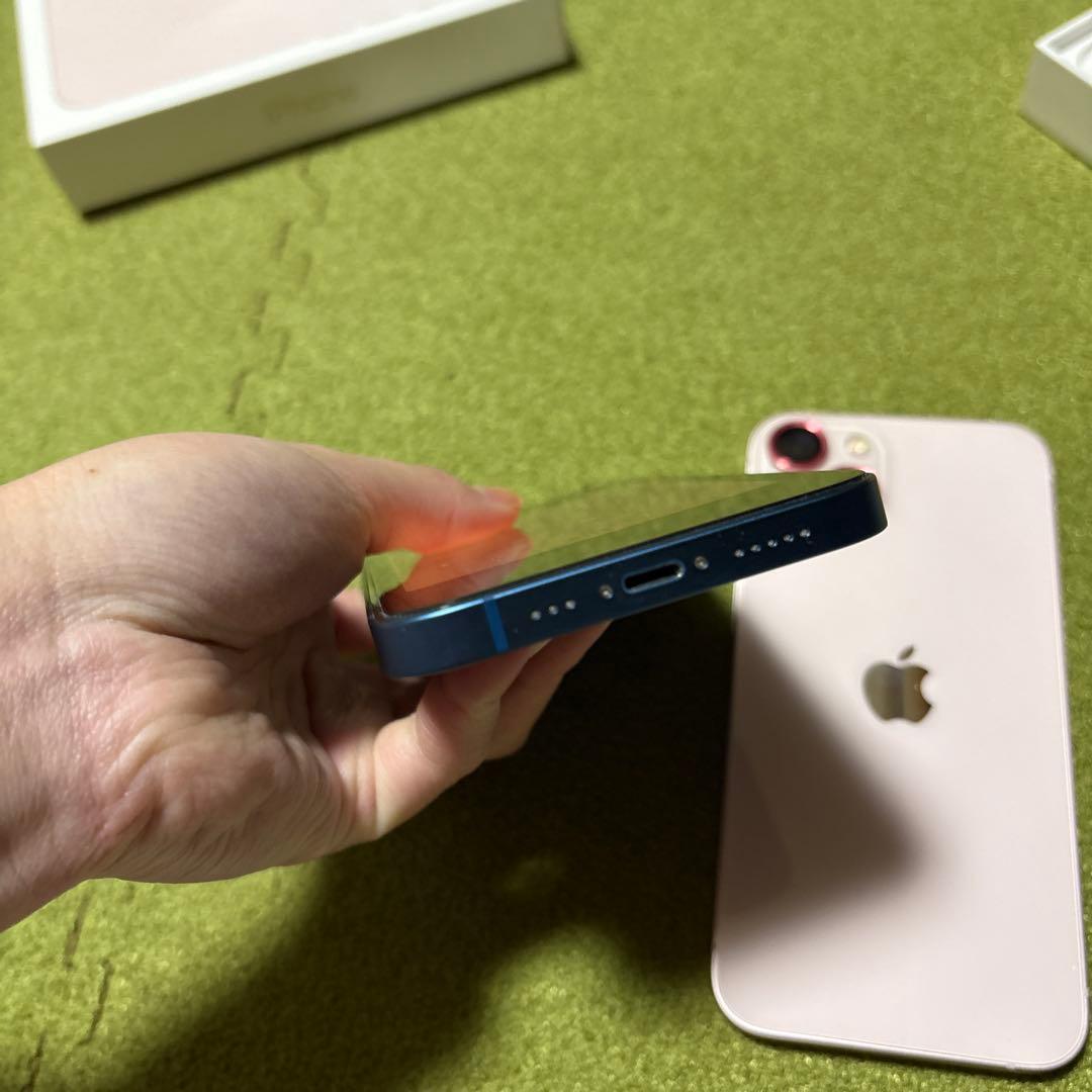 iPhone13 2個セット 箱あり ピンク ブルー 256GB 128GB