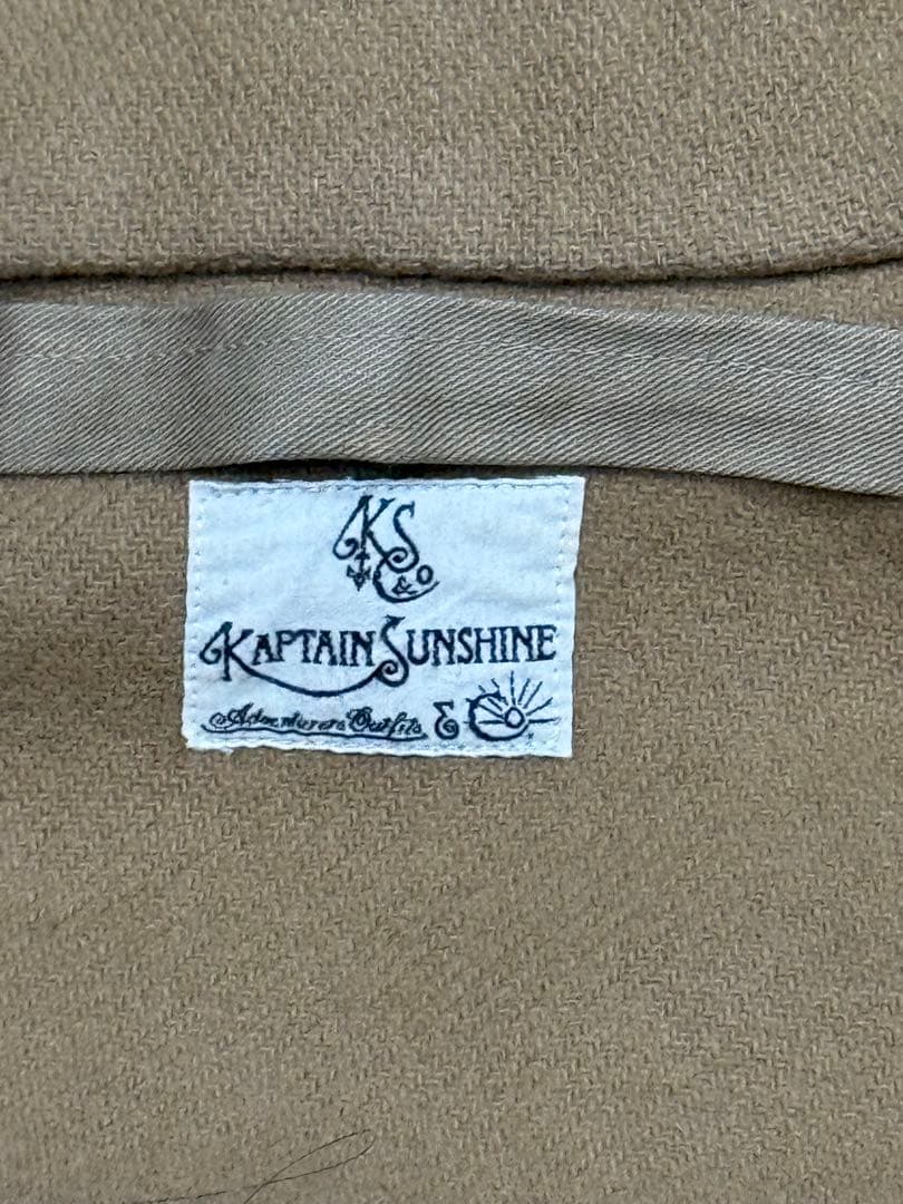 KAPTAIN SUNSHINE ショールカラーダッフルコート　サイズL