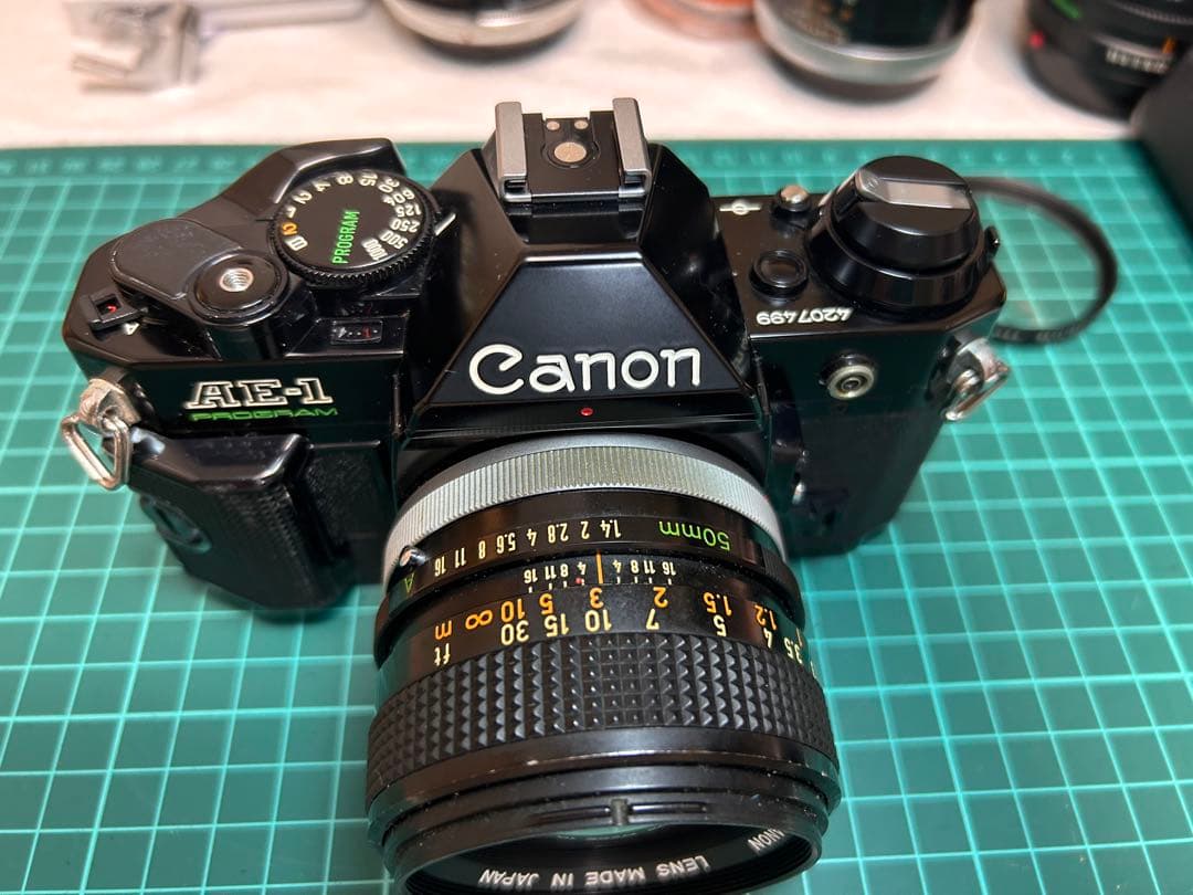 Canon AE-1 Program 美品動作　レンズ5枚50mmF1.4SSC