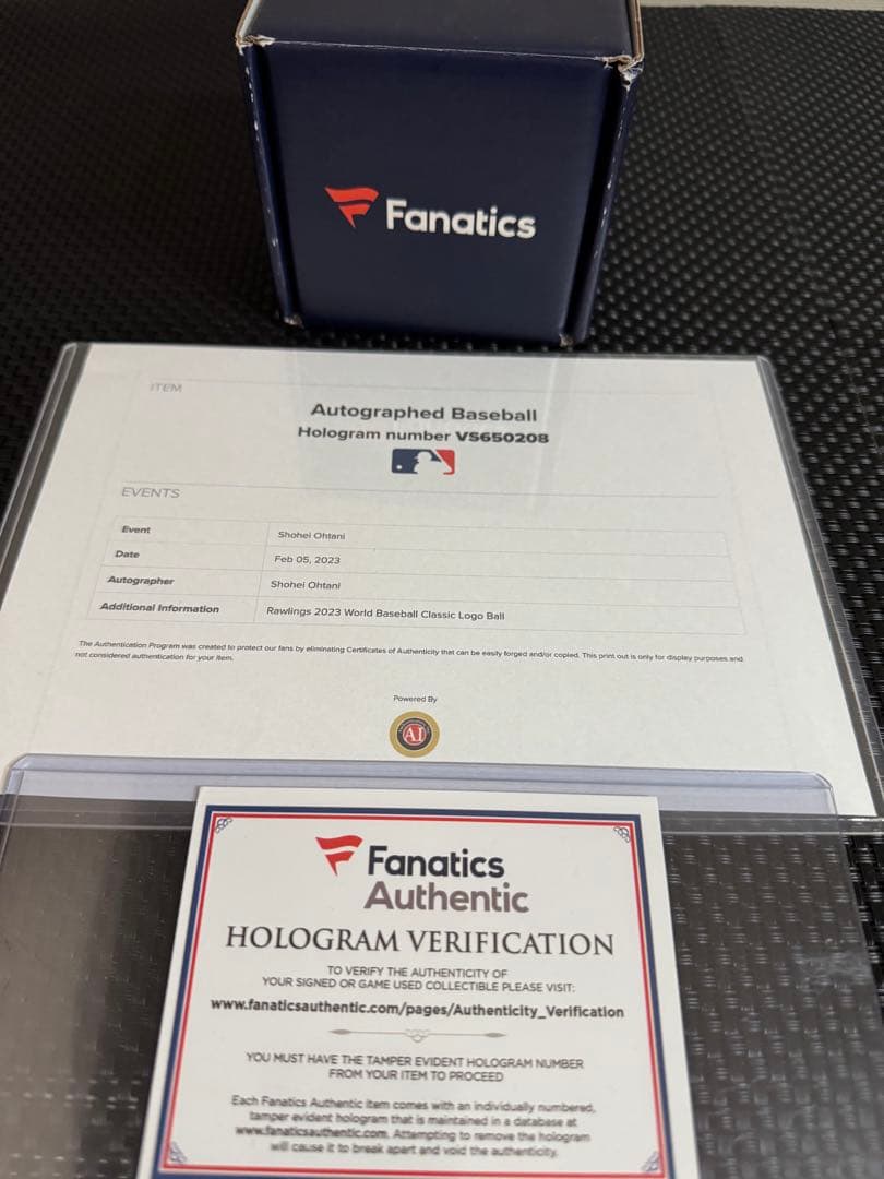 【じゃりんこ】大谷翔平 WBC公式球 直筆サインボール MLB公式